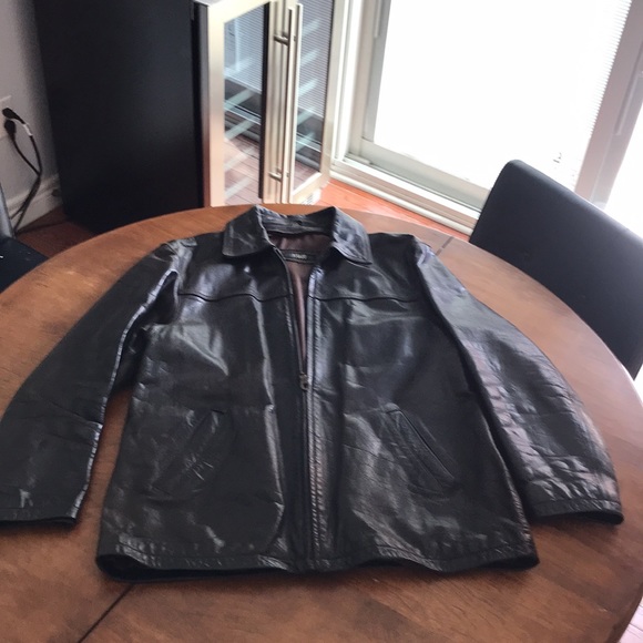 Mens Pegabo Leather Jacket - Picture 15 of 15